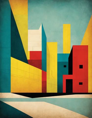 Original Abstract Architecture Digital by Massimo Grassi