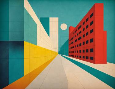 Original Abstract Architecture Digital by Massimo Grassi