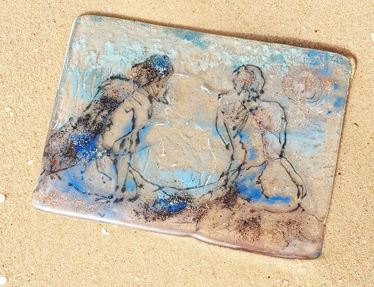 Original Art Deco Family Painting by Marina Guryanov