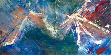 Original Abstract Expressionism Abstract Paintings by Asmaa Alanbari