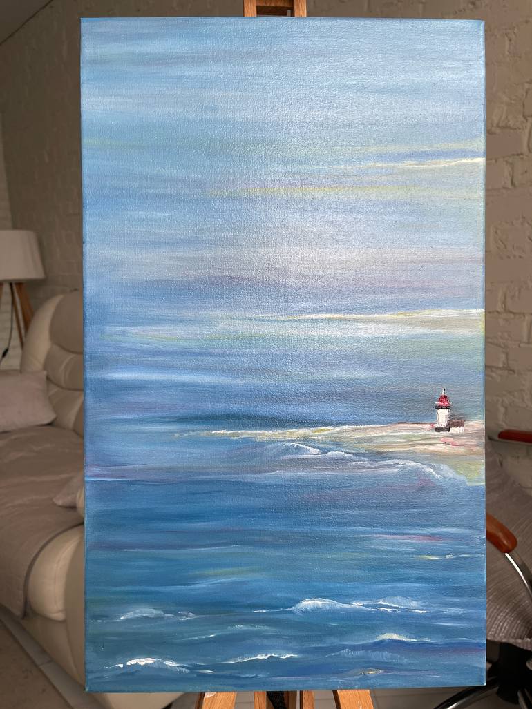 Original Impressionism Seascape Painting by Iryna Glazunova