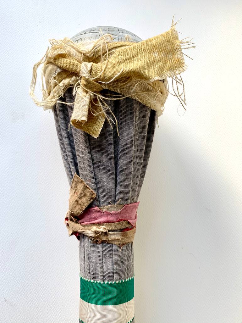 Original Folk Abstract Sculpture by Katrin Albrecht Mountain