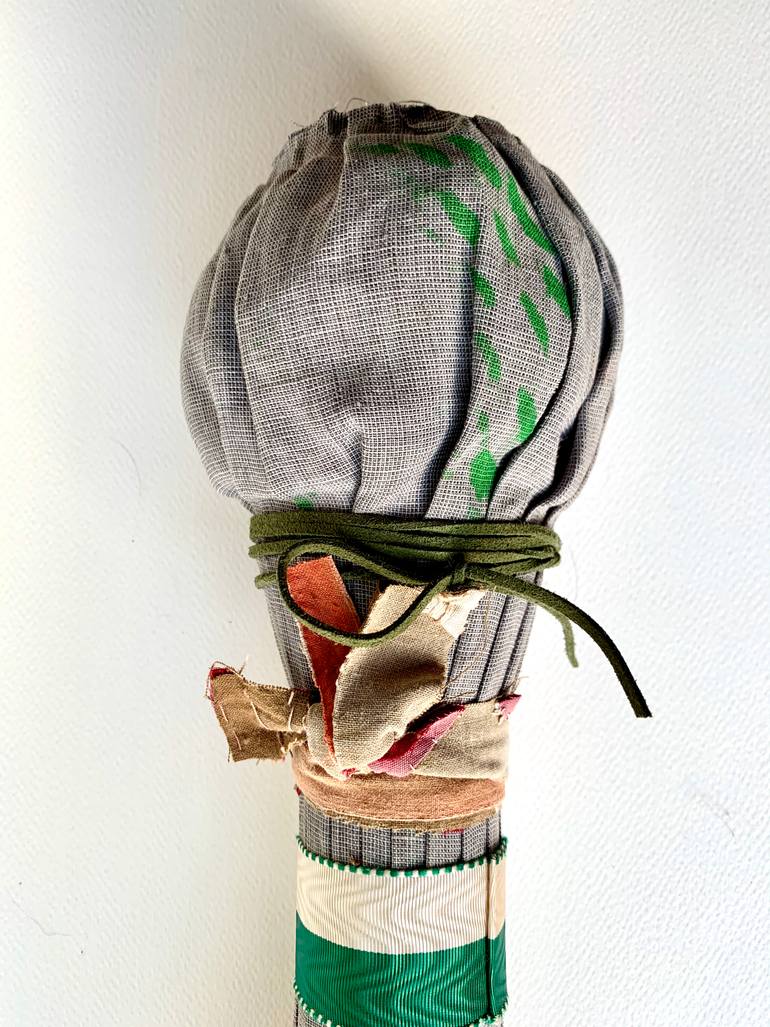 Original Folk Abstract Sculpture by Katrin Albrecht Mountain