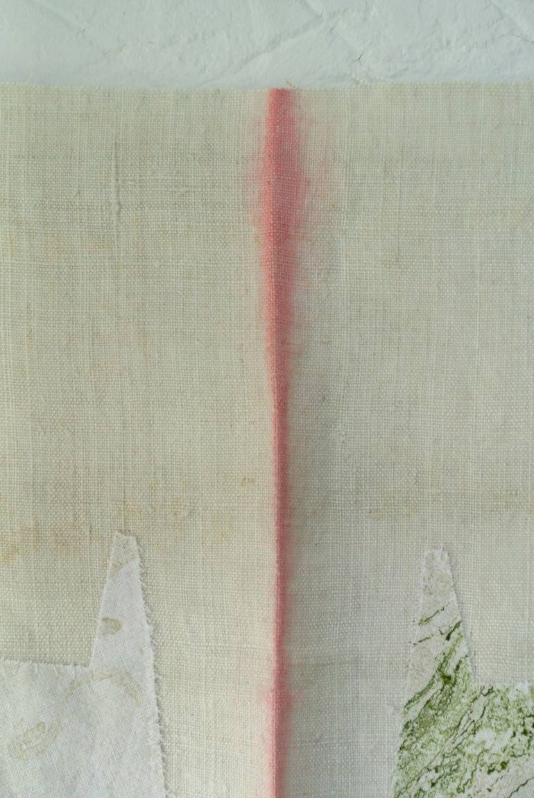 Original Conceptual Abstract Painting by Katrin Albrecht Mountain