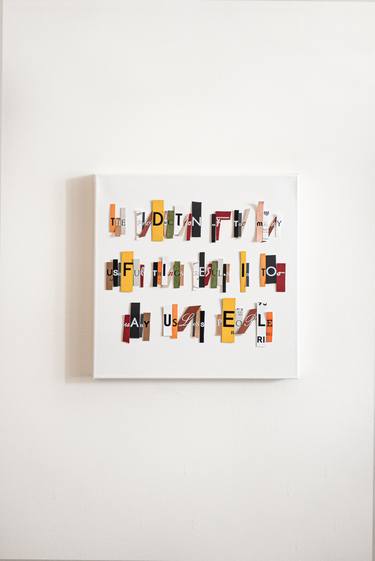 Original Conceptual Typography Collage by Avery Walsh