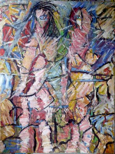 Print of Abstract Expressionism Women Paintings by Daniel Ziroff