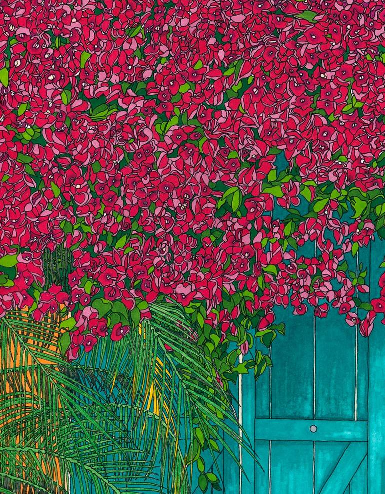 Original Illustration Architecture Drawing by Kel Hudson