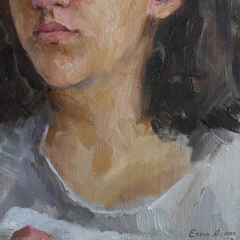 Original Fine Art Portrait Painting by Maksim Echein