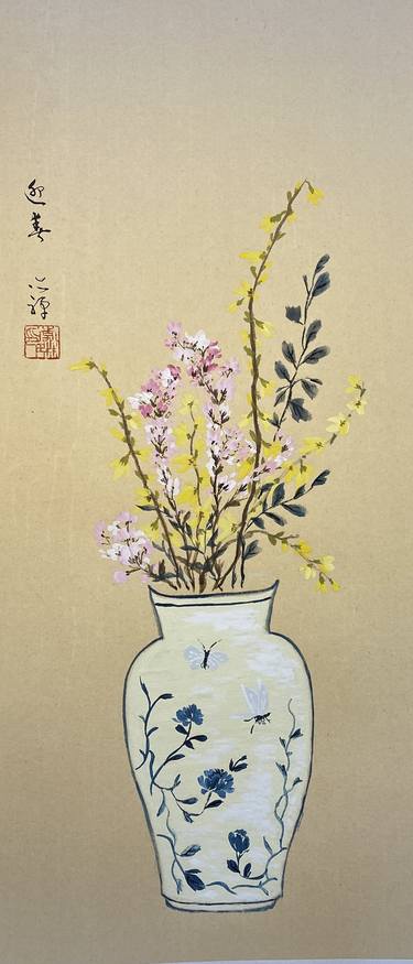 Original Floral Paintings by Yichan Li