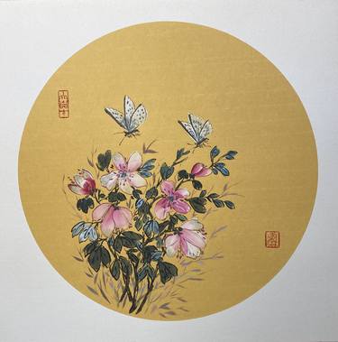 Original Fine Art Floral Paintings by Yichan Li