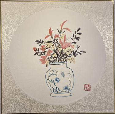 Original Modern Floral Paintings by Yichan Li