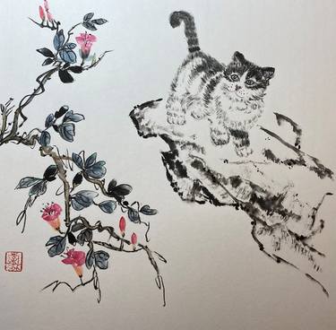 Original Fine Art Animal Paintings by Yichan Li