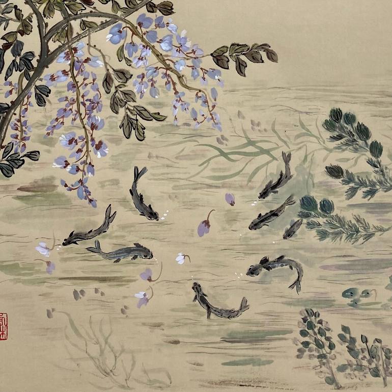 Original Fine Art Nature Painting by Yichan Li