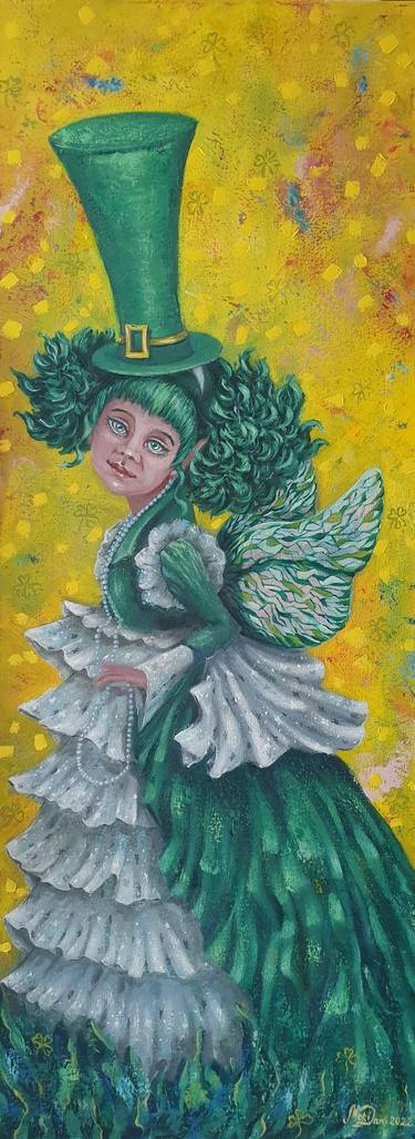 Oil painting - Irish Fairy thumb