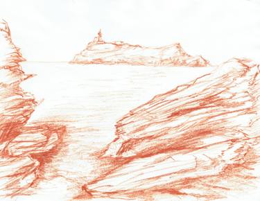 Print of Seascape Drawings by emma assisi
