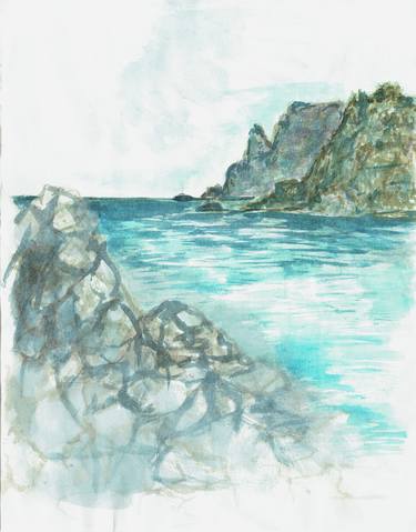 Print of Figurative Seascape Paintings by emma assisi