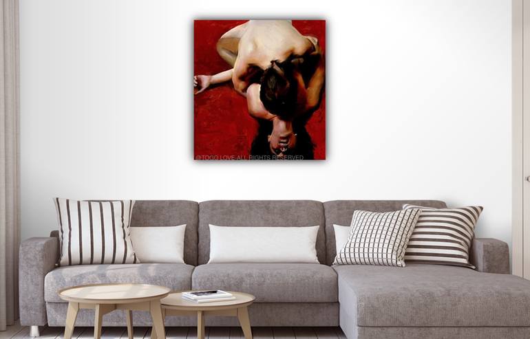 Original Figurative Love Painting by Togo Love