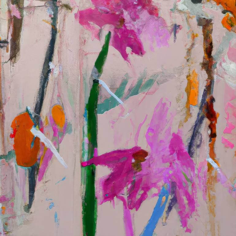 Original Abstract Expressionism Abstract Digital by Min Zhang
