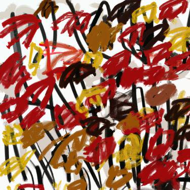 Original Abstract Expressionism Abstract Digital by Min ZHANG