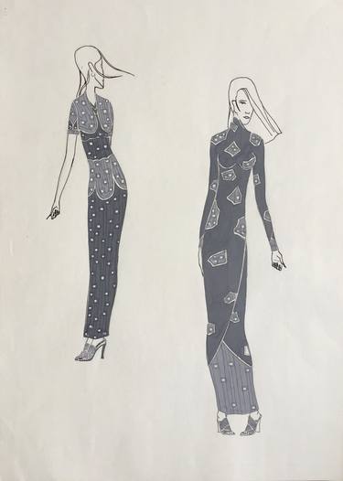 Print of Illustration Fashion Paintings by Shakhmardan Zhumakhanov