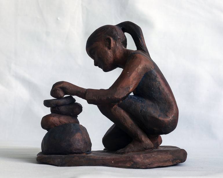 Original Realism Children Sculpture by Sofia Grigorieva