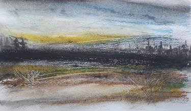 Original Abstract Landscape Drawings by George Messo