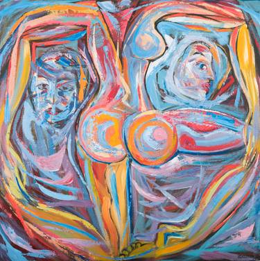 Original Abstract Expressionism Abstract Paintings by Larissa Oxman