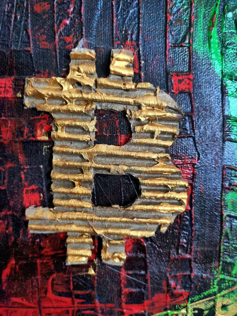 Original Abstract Expressionism Abstract Painting by Sandor Kovacs