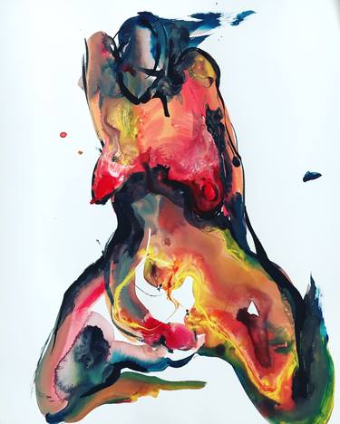 Print of Abstract Nude Paintings by Dong Li-Blackwell