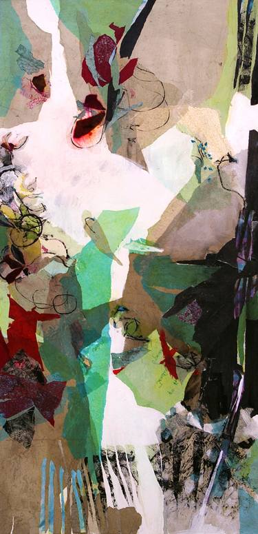 Print of Abstract Nature Collage by HELEN HILL