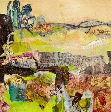 Original Abstract Landscape Collage by HELEN HILL