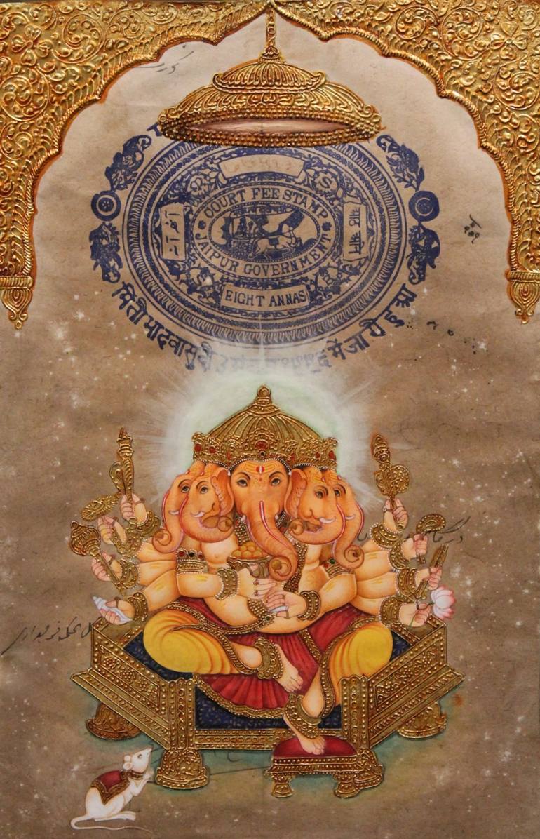 Panchmukhi Ganesh Painting by Suvigya Sharma | Saatchi Art Panchmukhi Ganesh Painting by Suvigya Sharma | Saatchi Art