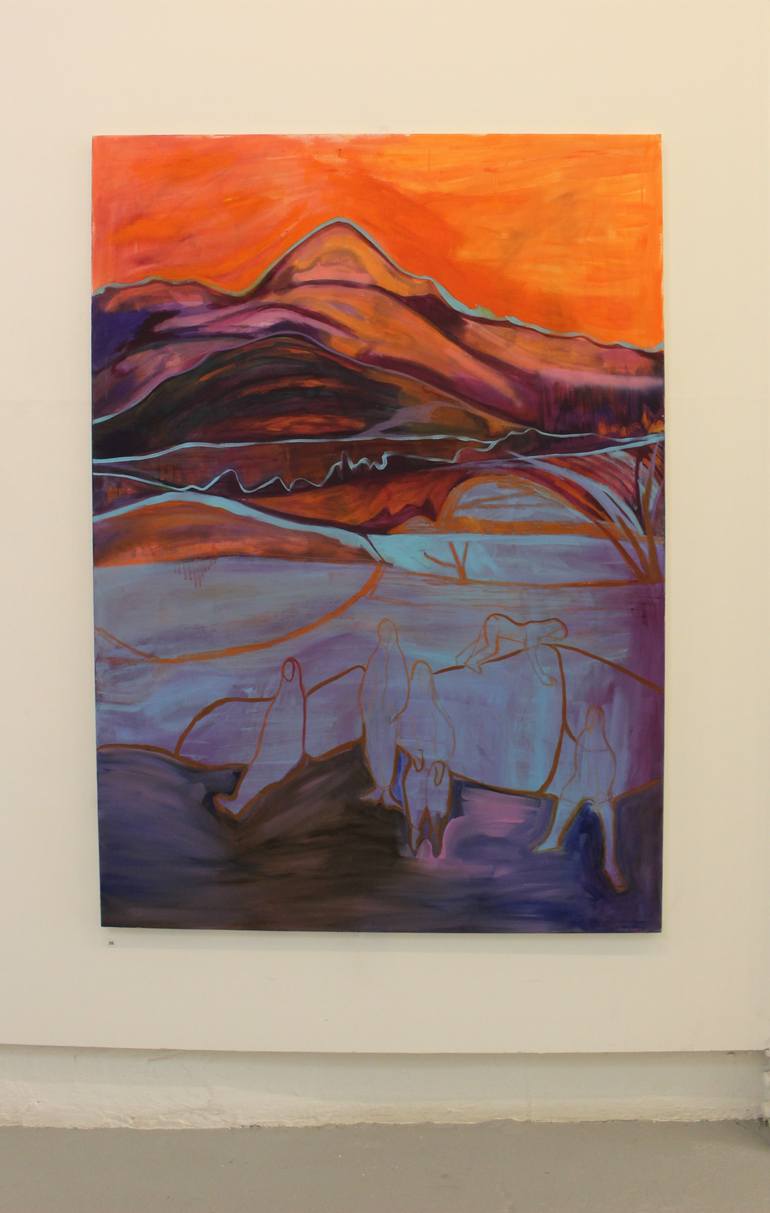 Original Abstract Expressionism Landscape Painting by Jasmine Mills