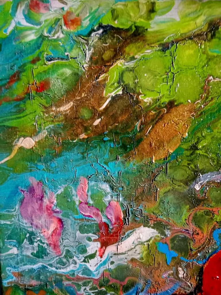 Original Impressionism Floral Painting by Lyudmila Sorokina