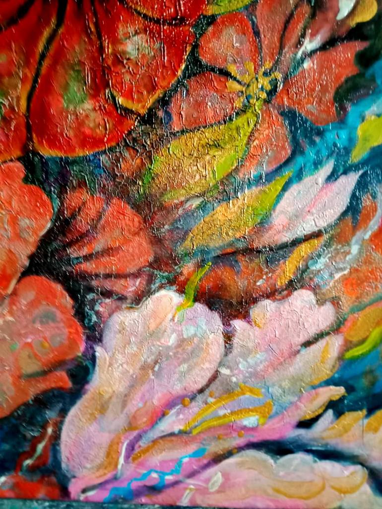 Original Impressionism Floral Painting by Lyudmila Sorokina