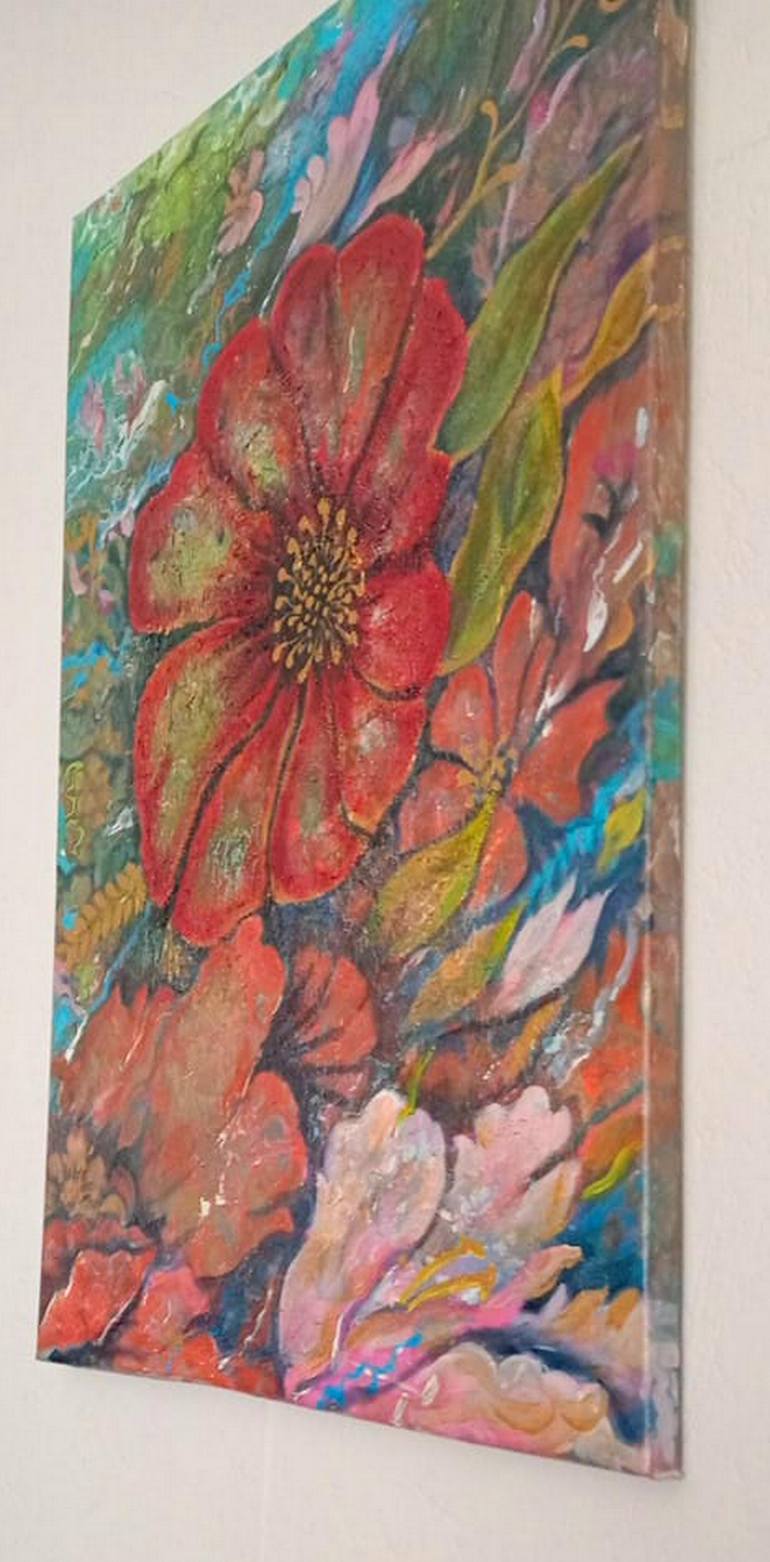 Original Impressionism Floral Painting by Lyudmila Sorokina