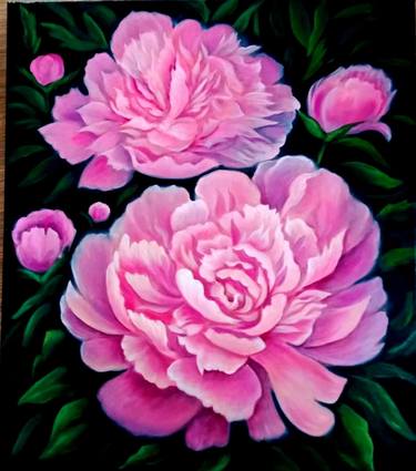 Original Fine Art Floral Paintings by Lyudmila Sorokina