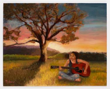 Original Figurative Music Paintings by Kevin Trabaris