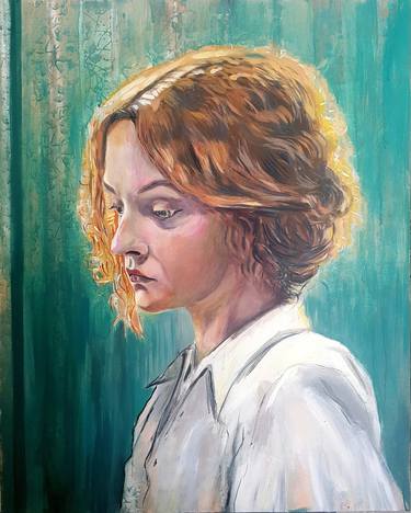 Original Impressionism Portrait Paintings by ufuk inan