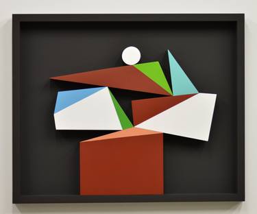 Original Minimalism Geometric Sculpture by Manuel Izquierdo