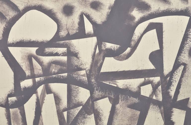 Original Abstract Geometric Painting by Manuel Izquierdo