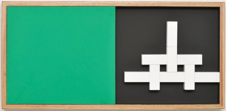 Original Abstract Geometric Sculpture by Manuel Izquierdo