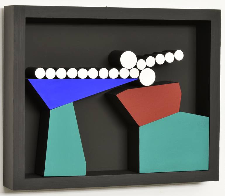 Original Abstract Geometric Sculpture by Manuel Izquierdo