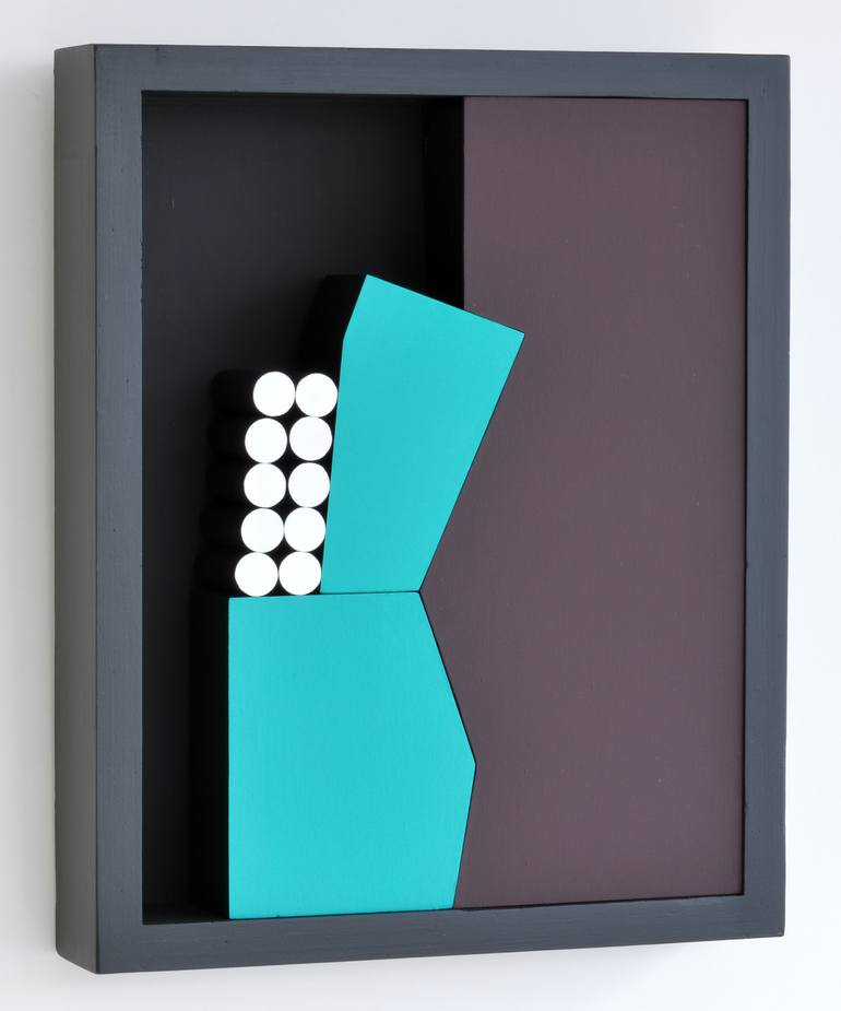 Original Abstract Geometric Sculpture by Manuel Izquierdo