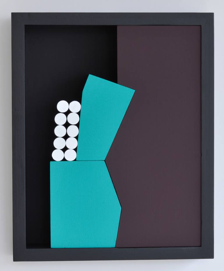 Original Abstract Geometric Sculpture by Manuel Izquierdo