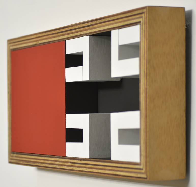 Original Abstract Geometric Sculpture by Manuel Izquierdo