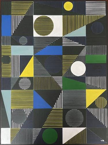 Print of Geometric Paintings by veronica romualdez