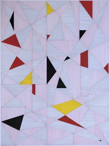 Print of Geometric Paintings by veronica romualdez