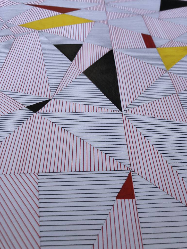 Original Contemporary Geometric Painting by veronica romualdez