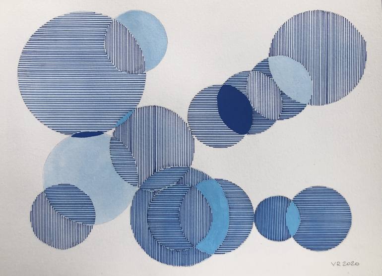 Original Abstract Geometric Drawing by veronica romualdez